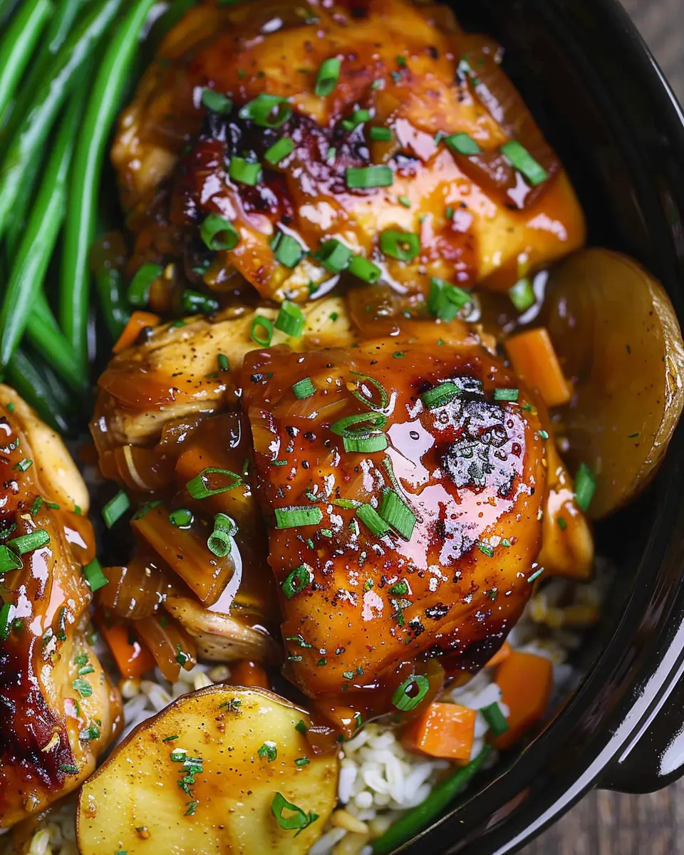 Slow Cooker Honey Garlic Chicken