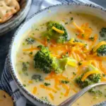 Creamy Fresh Broccoli Cheddar Cheese Soup