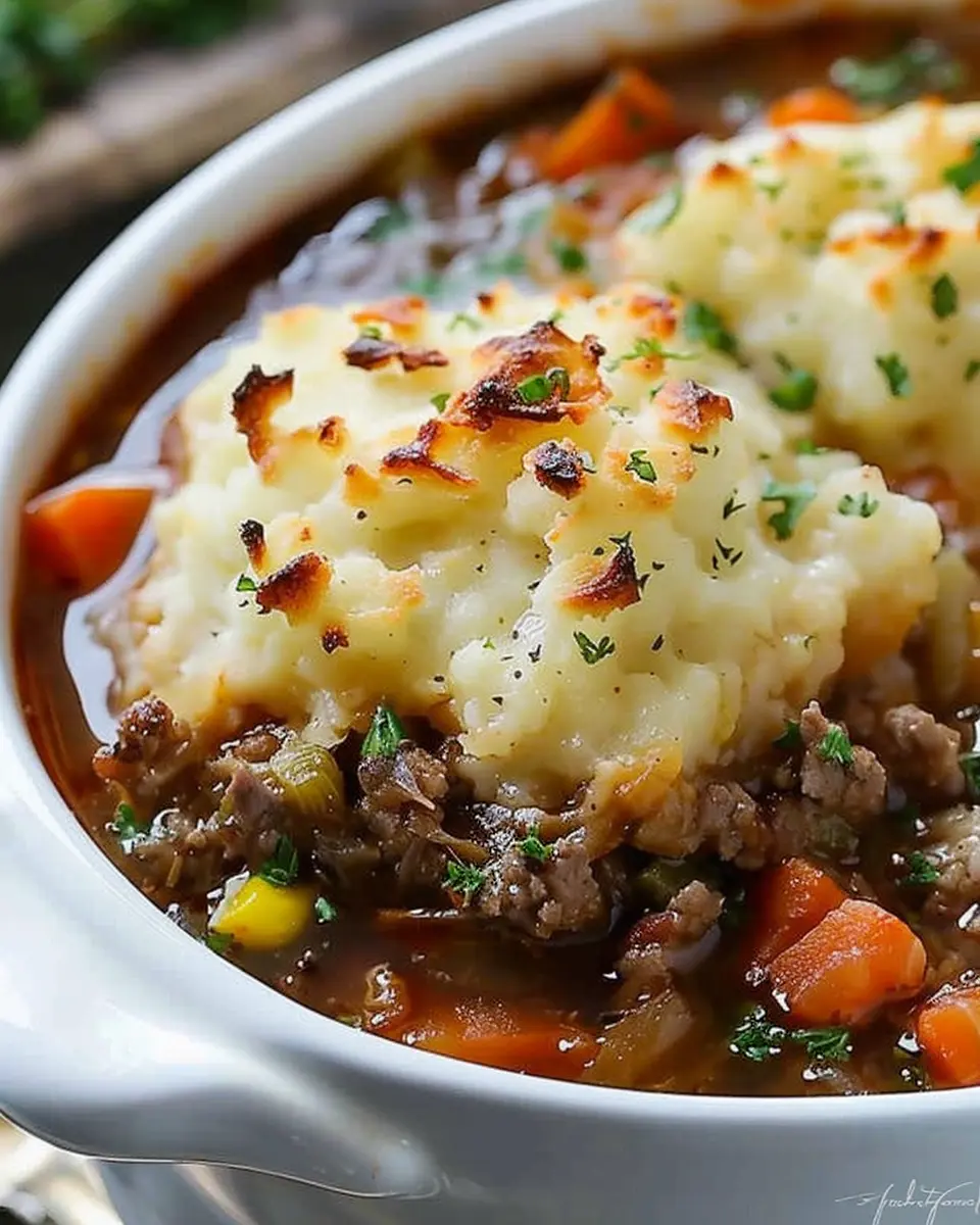 Shepherd’s Pie Soup: Cozy, Comforting Delight with Turkey Bacon