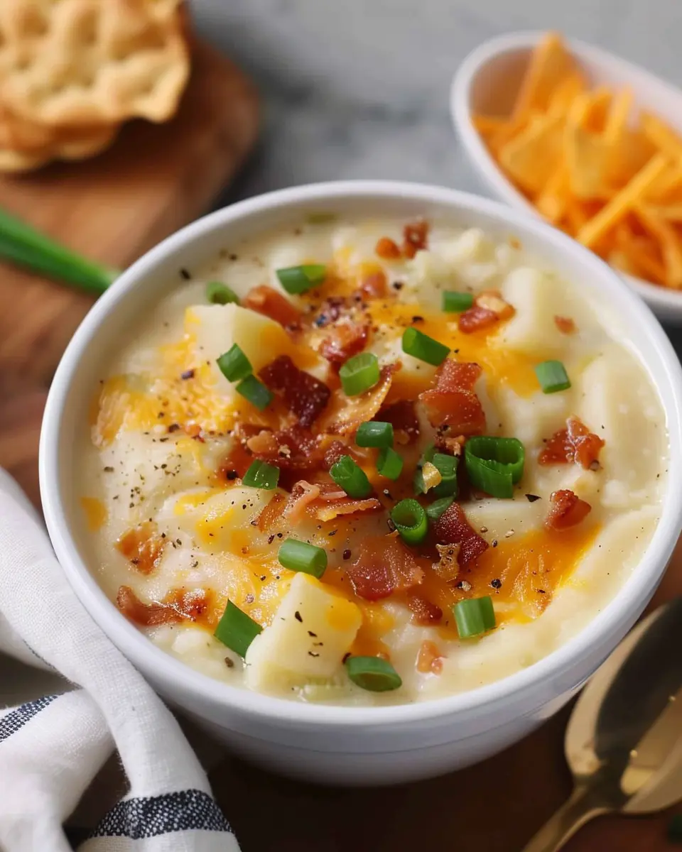 Loaded Potato Soup: Creamy, Indulgent Comfort with Turkey Bacon