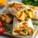 Cheesy Garlic Chicken Wraps