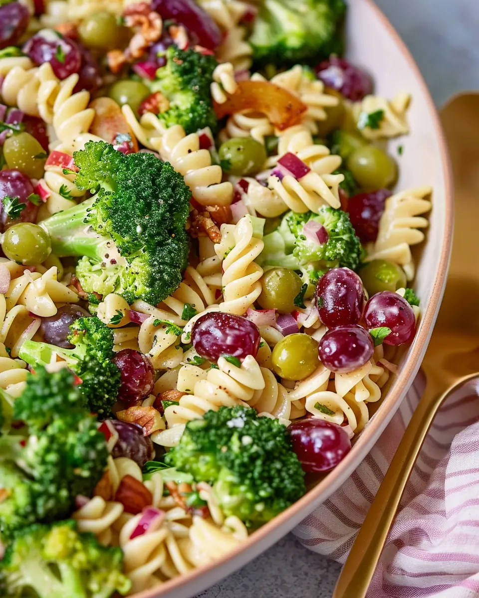 Broccoli Grape And Pasta Salad: A Refreshing, Easy Recipe