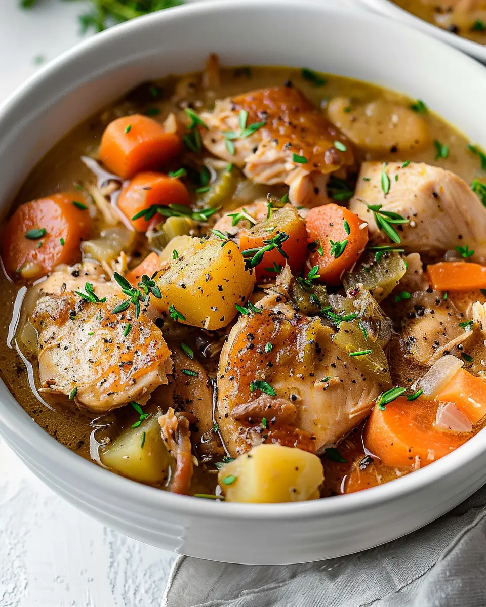 Slow Cooker Chicken Stew: Easy &amp; Comforting Family Dinner