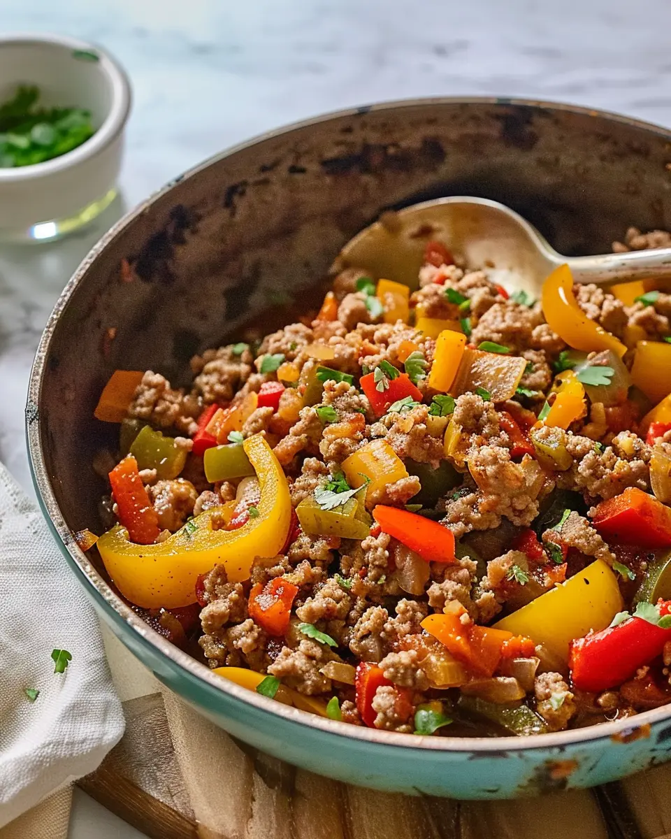 Mom’s Ground Turkey and Peppers: A Simple and Savory Delight