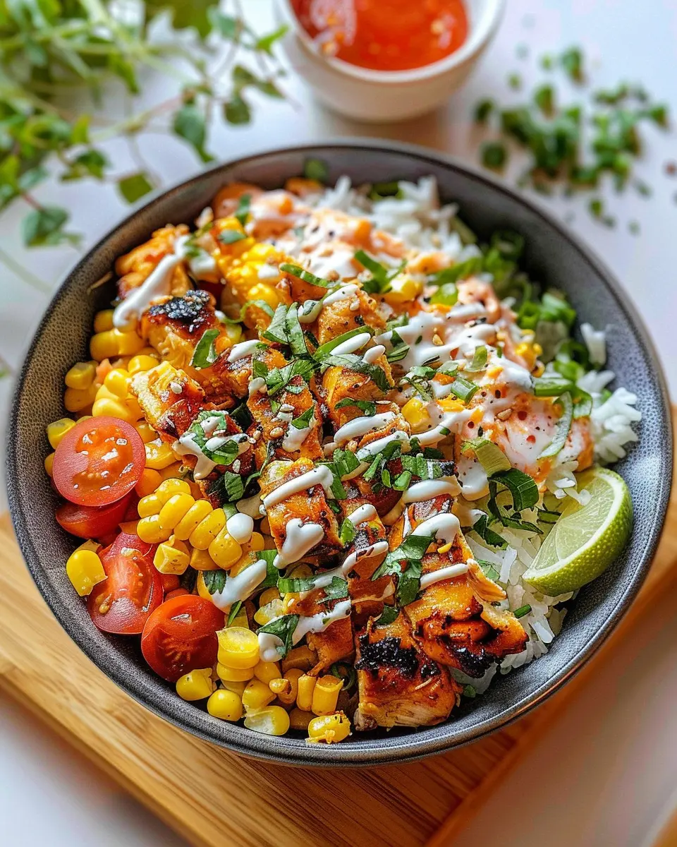 Street Corn Chicken Rice Bowl: A Juicy Twist on Takeout Favorites