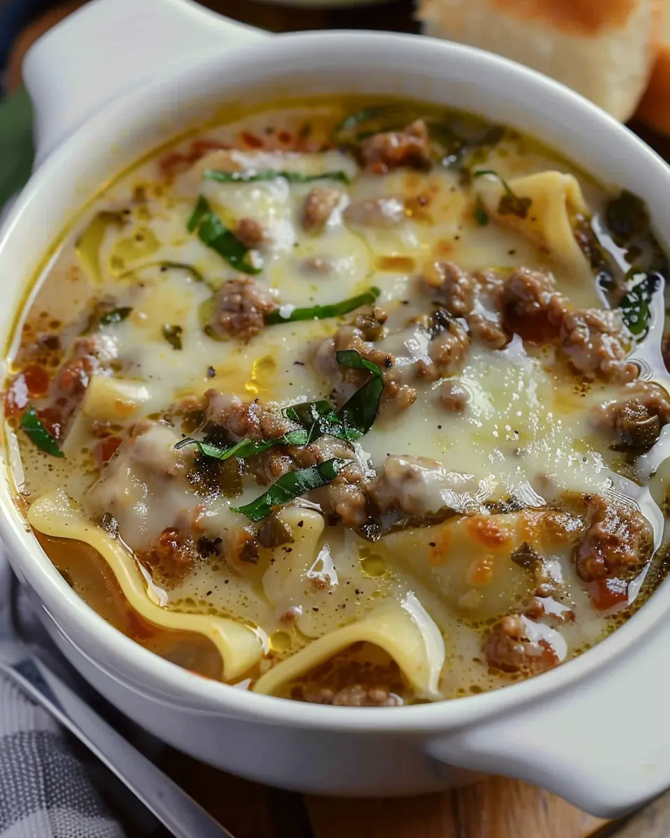 Alfredo lasagna soup: Indulgent Comfort in Every Bowl