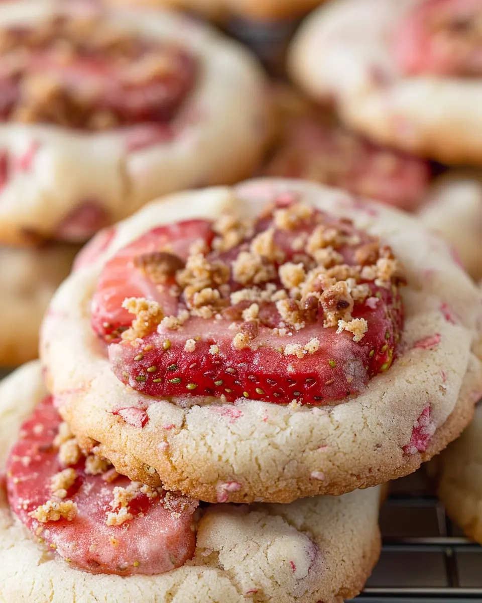 Easy Strawberry Crunch Cookies: Delightful Treats to Savor at Home