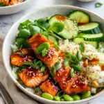 Honey Sriracha Salmon Bowls