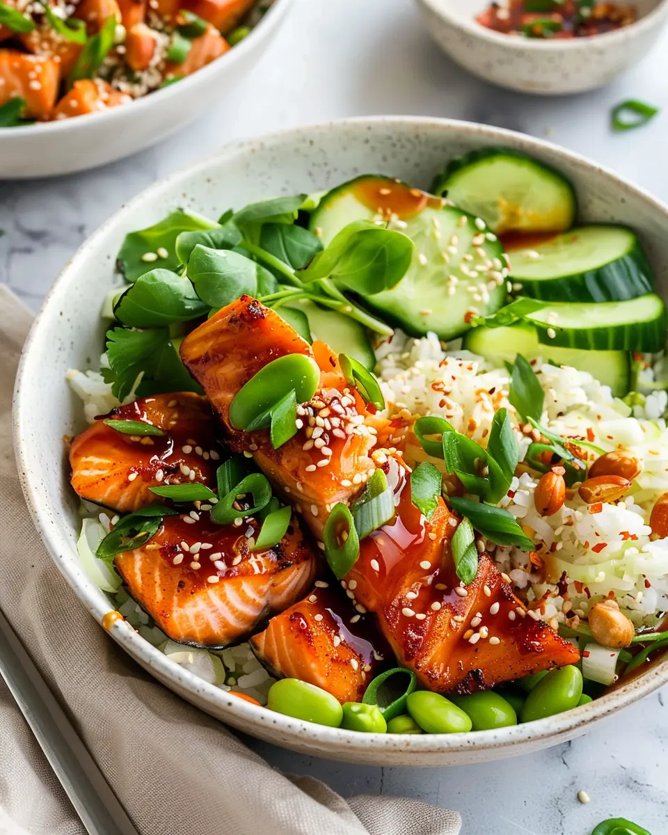 Honey Sriracha Salmon Bowls: Easy Weeknight Delight for Foodies