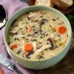 Chicken and Mushroom Wild Rice Soup
