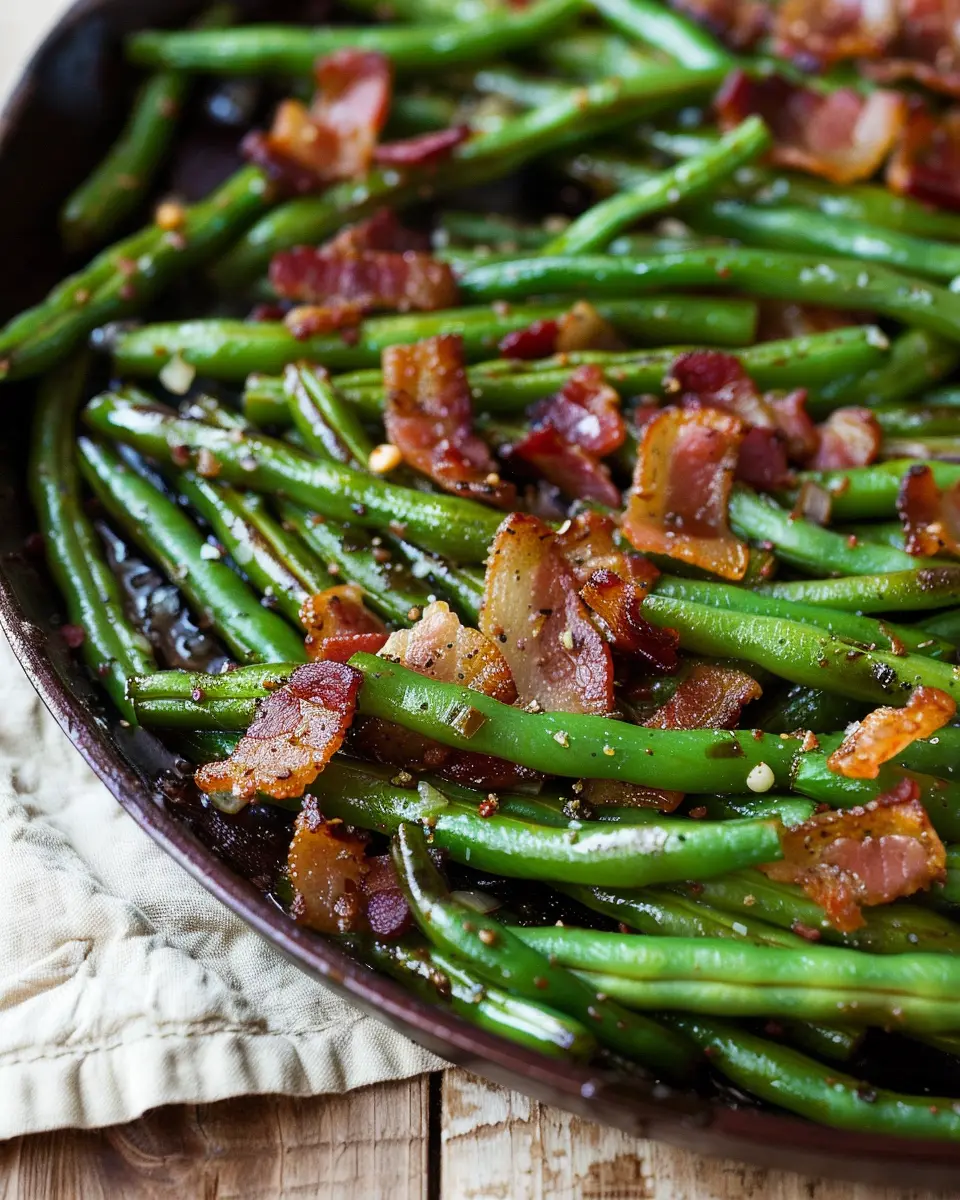 Quick Easy Southern Turkey Bacon and Green Beans: A Simple Delight