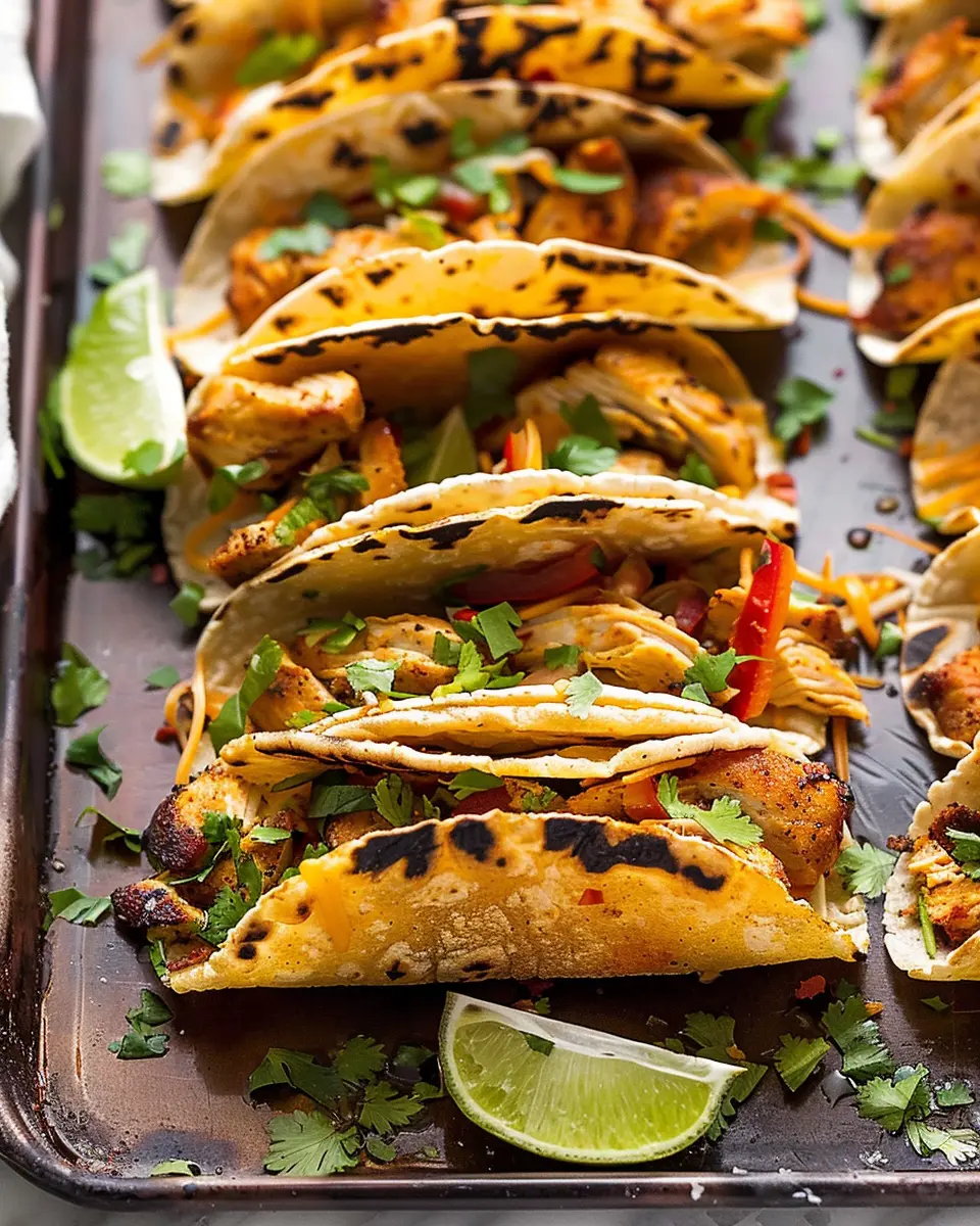 20 Minute Mini Baked Chicken Tacos: Easy and Flavorful Family Meal