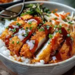Japanese Katsu Bowls with Tonkatsu Sauce