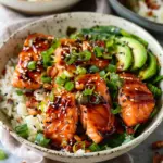 Honey Sriracha Salmon Bowls