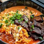 Spicy Korean Ramen with Grilled Beef & Creamy Sauce