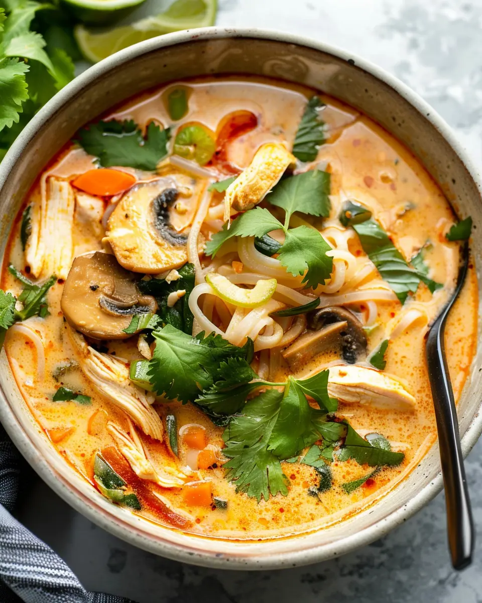 Easy Thai Chicken Curry Soup: Cozy Comfort in Every Spoonful