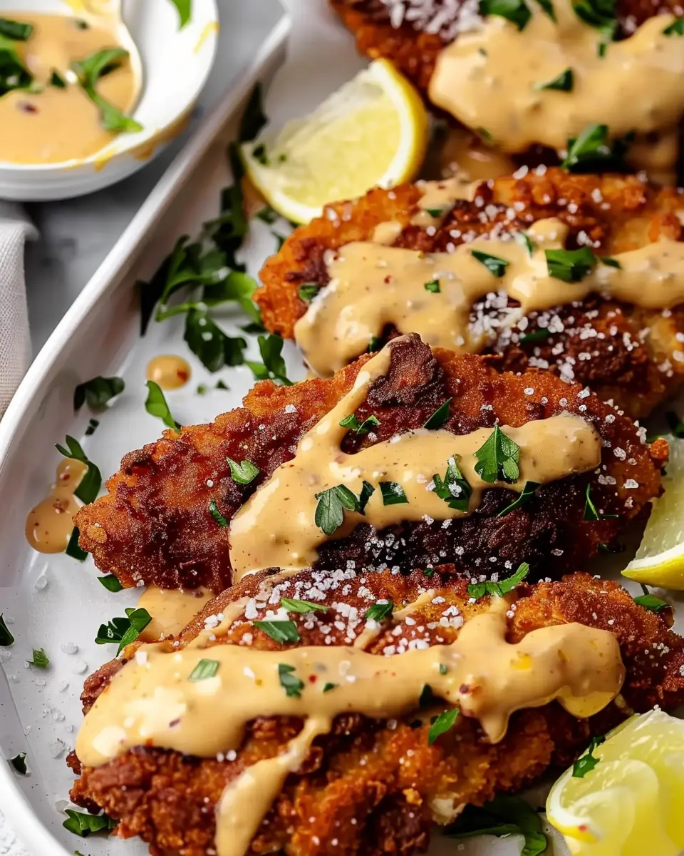 Pretzel Crusted Chicken: Easy Cheddar-Mustard Sauce Recipe