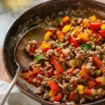 Ground Turkey and Peppers