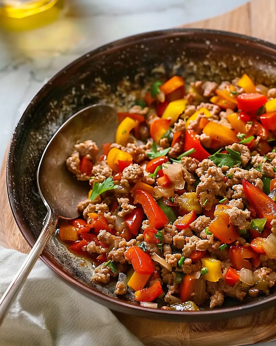 Ground Turkey and Peppers: Easy One-Pan Dinner Delight