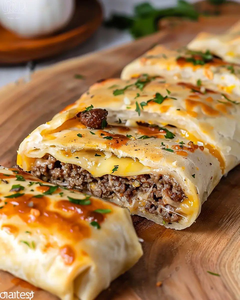 Garlic Butter Cheeseburger Roll Up: Indulgent Flavor Your Family Will Love