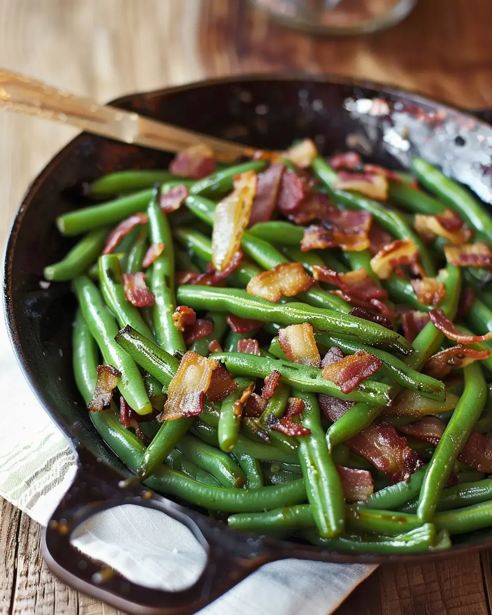 Southern Green Beans with Bacon: A Savory Twist on Tradition