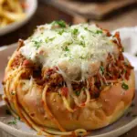 Bread Bowl Spaghetti