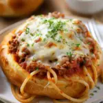 Bread Bowl Spaghetti