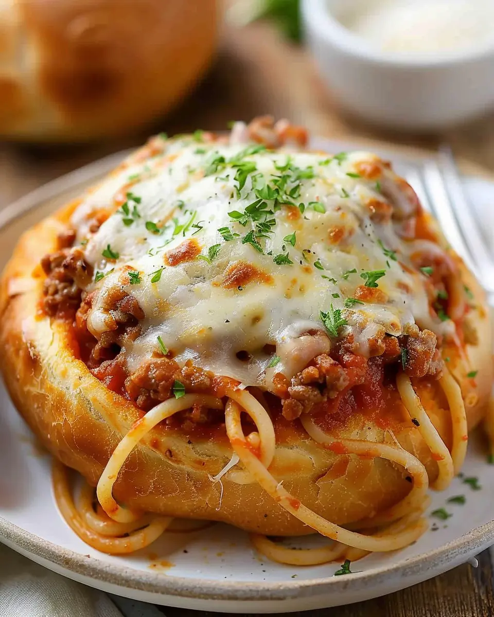 Bread Bowl Spaghetti: The Best Comfort Dish with Turkey Bacon