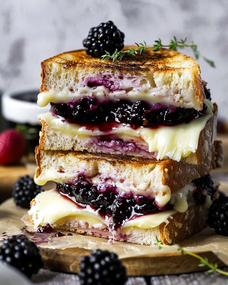 Blackberry Balsamic and Brie Grilled Cheese: Indulgent Twist on a Classic