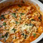 Crockpot Chicken Parmesan Soup