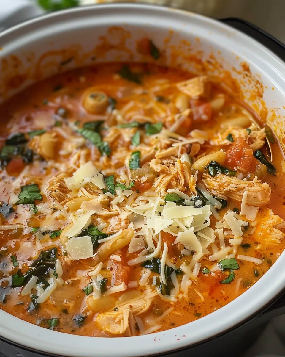 Crockpot Chicken Parmesan Soup: Easy Comfort in Every Bowl