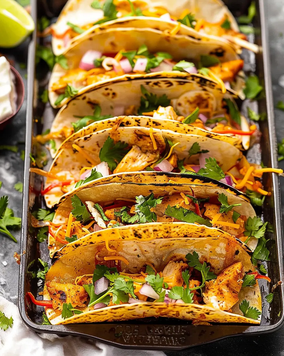 20 Minute Mini Baked Chicken Tacos: Easy, Flavor-Packed Delight