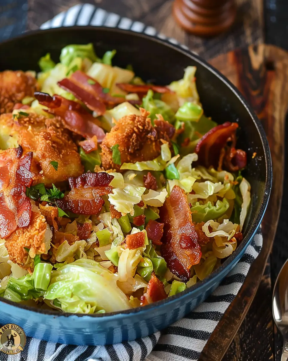 Southern Fried Cabbage and Turkey Bacon: A Comforting Delight