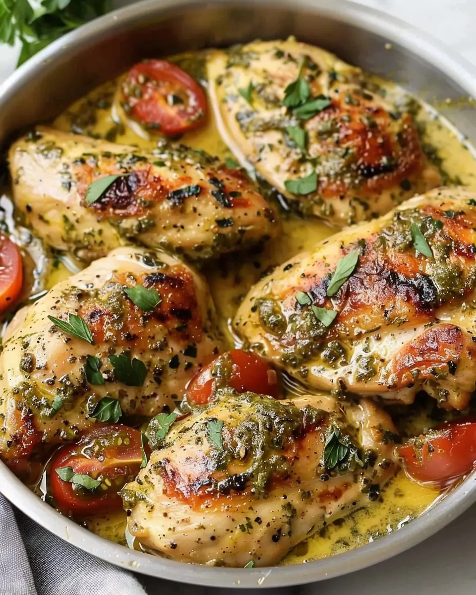 Creamy Pesto Chicken with Turkey Bacon: A Deliciously Easy Dish