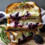 Blackberry Balsamic and Brie Grilled Cheese