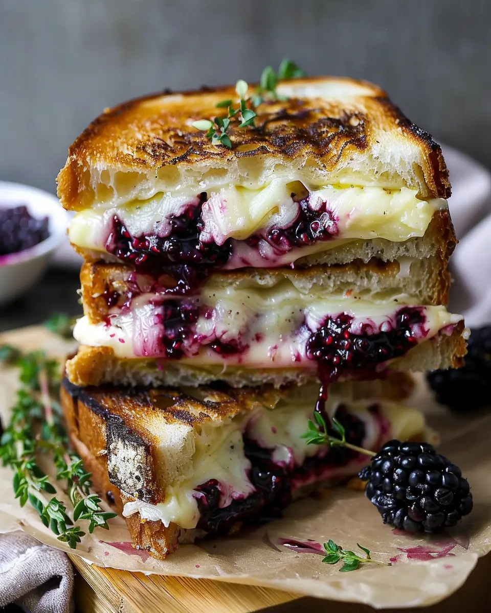 Blackberry Balsamic and Brie Grilled Cheese: An Indulgent Twist