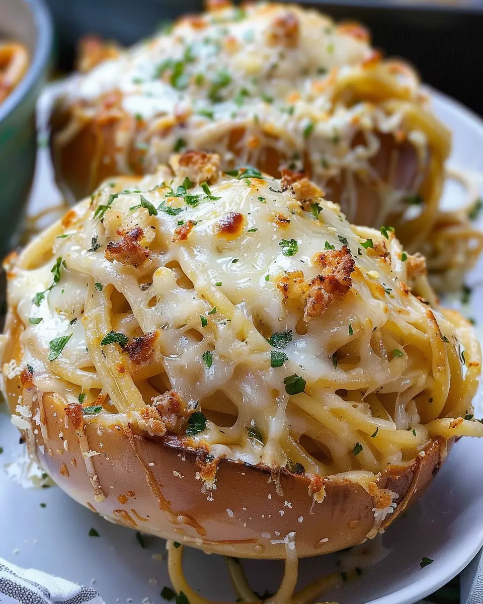 Garlic Butter Spaghetti Bowls with Turkey Bacon: A Cozy Delight