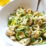 Zucchini Noodle Chicken Alfredo