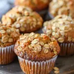 Maple Brown Sugar Oatmeal Muffins
