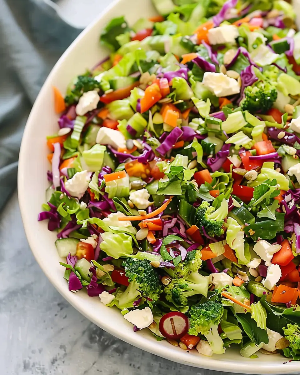 Crunchy Detox Salad: Refreshing &amp; Guilt-Free Turkey Bacon Delight