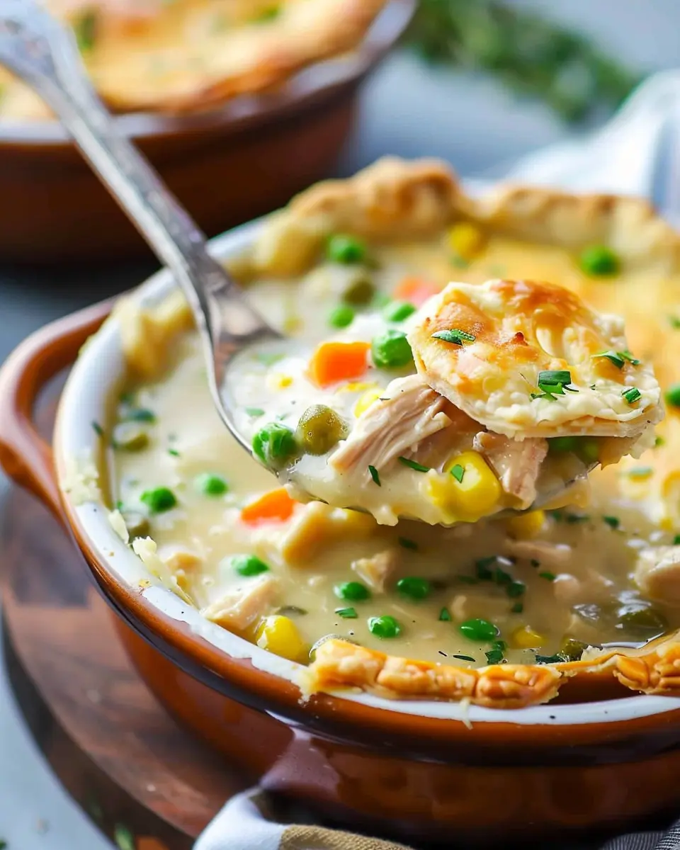 Chicken Pot Pie Soup: A Comforting and Easy Delight with Turkey Bacon