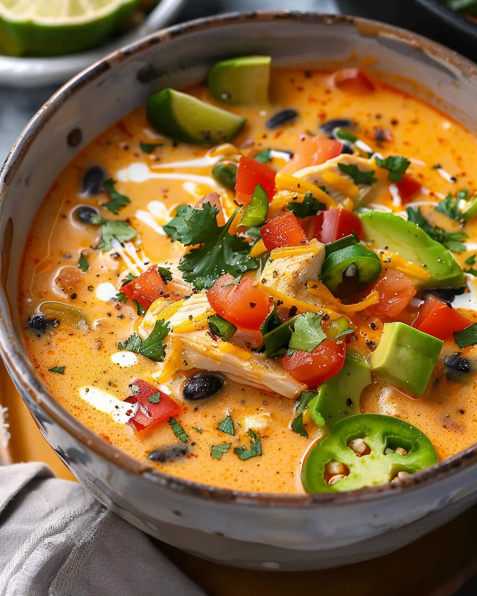 Creamy Chicken Enchilada Soup: A Cozy Indulgence for Dinner