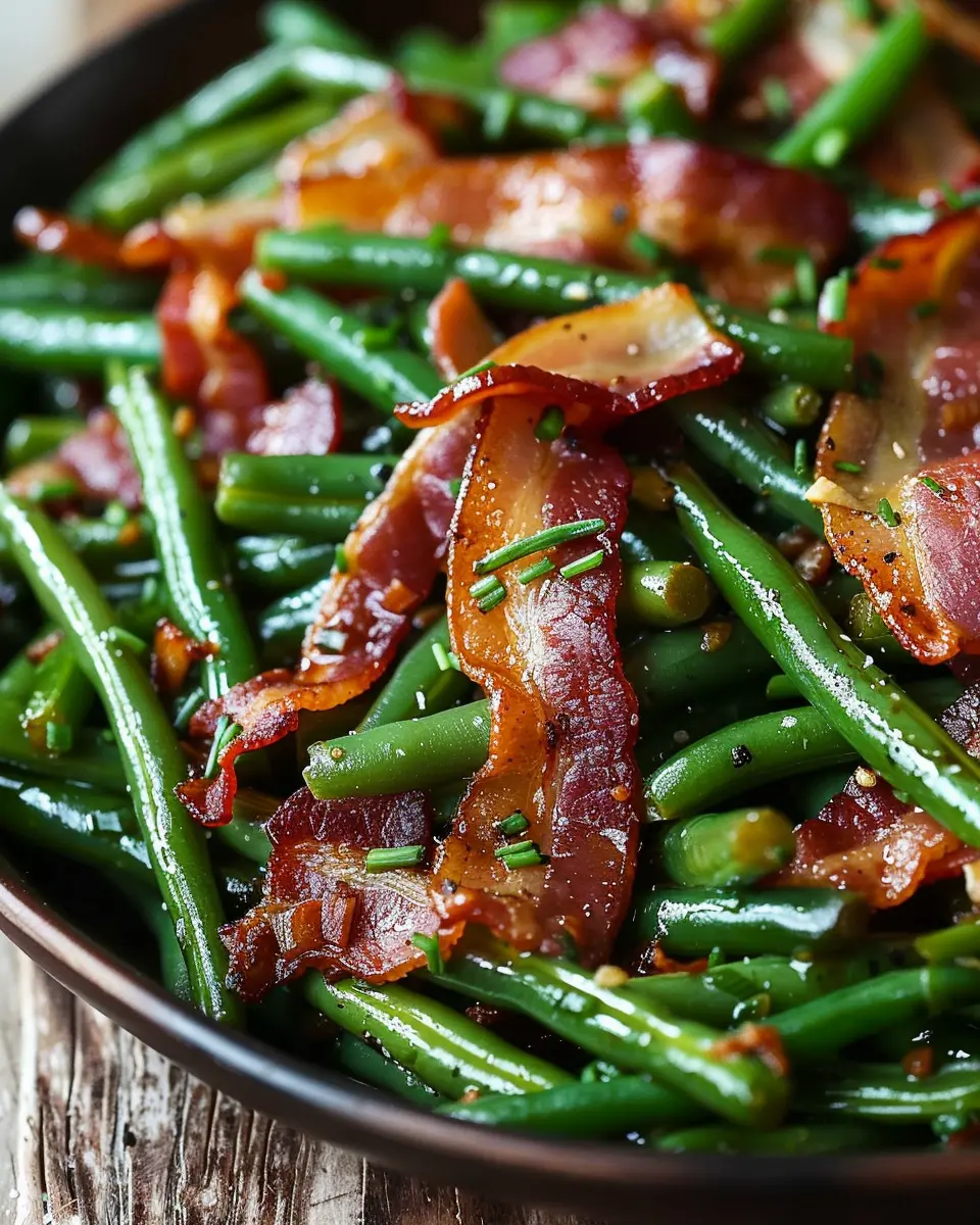 Quick Easy Southern Turkey Bacon and Green Beans for Busy Nights