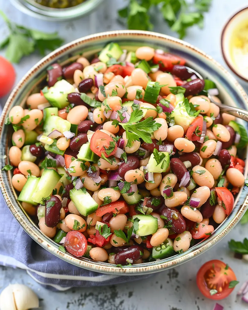 Mediterranean Bean Salad: Easy, Healthy, and Delicious Delight