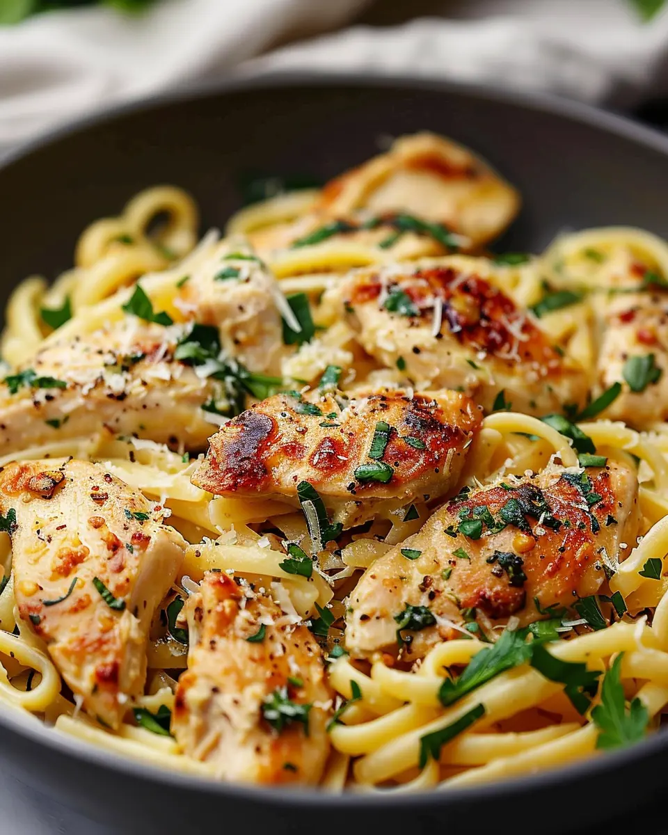 Healthy Garlic Parmesan Chicken Pasta: A Quick and Creamy Delight