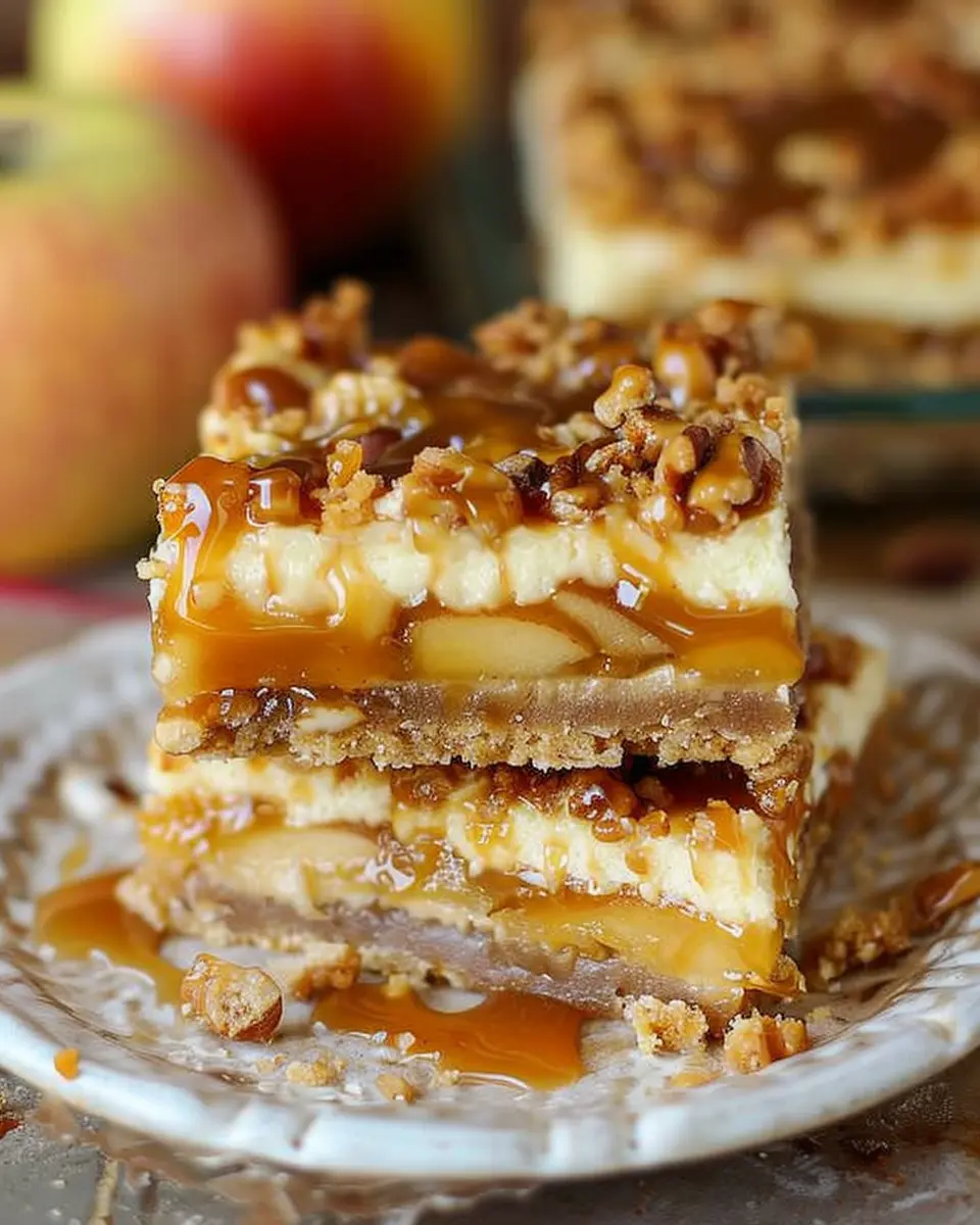 Caramel Apple Cheesecake Bars: Indulgent Homemade Delight