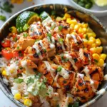 Street Corn Chicken Rice Bowl