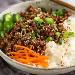 Delicious Korean Ground Beef Bowl