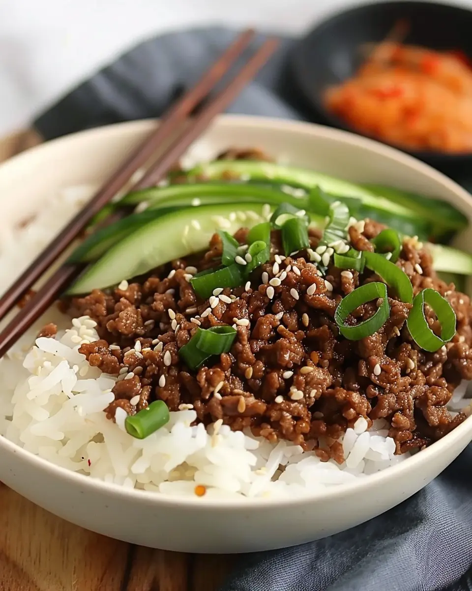 Korean Ground Beef Bowl: A Delicious Twist on Comfort Food
