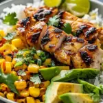Street Corn Chicken Rice Bowl
